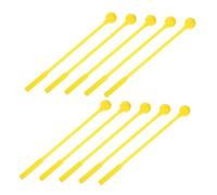 SUPVOX 10 Piezas de Baquetas de Percusión Amarillas para Bateristas Diseño Ergonómico y Material Ps, Ideales para Batería Electrónica y Acústica