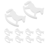 SUPVOX 10 Piezas De Juguetes De Decoración De Boda Figura De Caballo De Madera Caballo Mecedor Decoración De Mesa Juguete Mecedor De Madera De Mesa