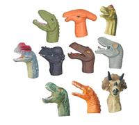 SUPVOX 10 Piezas Dedo Dinosaurio para Juguetes Preescolares Educativos Creatividad Desarrollo Cuentos Bedtime Stories