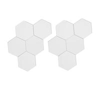SUPVOX 10 Piezas Espejo en Miniatura Miniaturas de casa de muñecas de casa pequeña de casa de muñecas Equipo Mini casa Accesorio de Escena de Mini casa Acrílico Plata