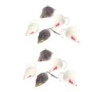 SUPVOX 10 Piezas Gato de Peluche de Juguete Gatito Ratones de Juguete Juguetes para Masticar Ratones Juguetes ratón de Juguete para Gatos pequeña Mascota Juguete de Peluche