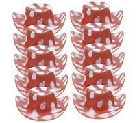 SUPVOX 10 Piezas Mini Juguetes para Sombrero De Vaquero Señoras Decoración Fiesta Sombreros Sombrero Cowboy Juguete En Miniatura Pequeño Sombrero Brown El Plastico