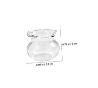SUPVOX 10 Piezas Miniatura Pecera Decoración para Casas de Muñecas y Manualidades DIY Accesorios Resistentes y Transparentes para Mini