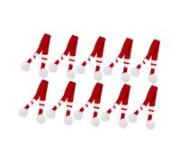 SUPVOX 10 Piezas Minibufanda Bufanda De Muñeca Accesorios para Muñecas Reborn Muñeca De Bebé Renacido Pequeño Chicas Suave Pequeña Muñeca Bufandas Lana Tejido a Ganchillo Rojo Hilo