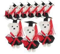 SUPVOX 10 Piezas Muñeca Dr. Oso Ramo Muñecas Decoración Juguetes Oso para Ramo Osos De Bolsillo De Graduación Osos Temáticos De Graduación Espuma