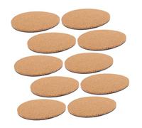 SUPVOX 10 Piezas Posavasos y Salvamanteles Redondos de Corcho Antideslizantes para Macetas y Ollas Alfombrillas Absorbentes con Aislamiento Térmico Protector de Superficies para Interior