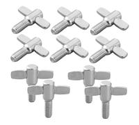 SUPVOX 10 Piezas Tornillo De Ala Para Batería Tornillos De Batería Uso Escenario De Música