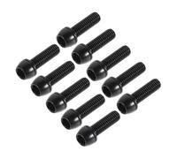 SUPVOX 10 Piezas Tornillos Vástago Bicicleta para Manillar Fijación Segura Antiaflojamiento Negro Repuesto Duradero para Ciclismo