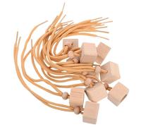 SUPVOX 10 Tapas de Madera de Diseño Cuadrado para Botellas de Perfume, Fáciles de Abrir y Cerrar, Mantienen Frescura, Ideales para Ambientador de Coche