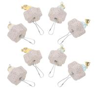 SUPVOX 10 Unidades Juguetes para Masticar para Hámster Piedras Molares Naturales para Conejos y Chinchillas Bloques de Molienda para Salud Dental de Roedores Juguetes Masticables para