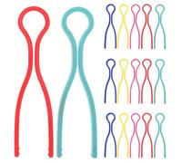 SUPVOX 100 Abrazaderas de Hilo para Carretes de Plástico Multicolor, Clips Organizadores de Bobinas para Costura y Manualidades, Portabobinas Surtido 5 Colores, 100 Piezas, Accesorio