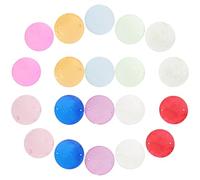 SUPVOX 100 Piezas de Conchas Naturales Transparentes para Bricolaje, Colgantes Redondos de Concha Náutica Multicolor, Material Artesanal para Hacer Joyas y Decoración del Hogar