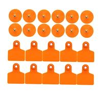 SUPVOX 100 piezas Etiquetas de Oreja para Ganado Naranja Resistentes Prácticas y Fáciles de Instalar para Gestión de Animales Vacas Ovejas Caballos y Cerdos para y Pastos