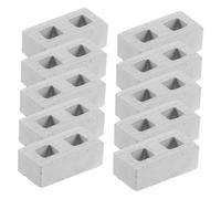 SUPVOX 100 Piezas Miniature Realistic Fake Bricks For Dollhouse Construction Model and Micro Landscape Accessories