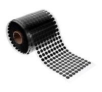 SUPVOX 1000 Unidades Cinta Adhesiva Doble Cara Gancho y Bucle Adhesivo para Alfombras y Cojines, Puntos Autoadhesivos Transparentes Negros Antideslizantes para Hogar y Oficina