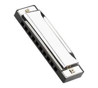 SUPVOX 10agujeros Armónica De Blues Para Principiantes y Adultos Hecha De Acero Inoxidable Instrumento Musical Portátil Para Tocar Fiestas Familiares