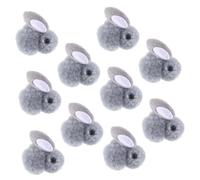 SUPVOX 10piezas Conejito De Peluche Mini Pequeño para Ropa Decoración De Sombrero y Adorno De Conejo DIY