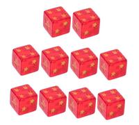 SUPVOX 10piezas Dados De De Cinco Puntas Dados Pequeños y Translúcidos para Mesa y Enseñanza De De Resina