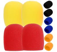 SUPVOX 10piezas Filtro Para Micrófono Funda De Esponja Para Micrófono De Mano Parabrisas De Para Karaoke Fundas De De Escenario De Mano
