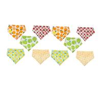 SUPVOX 10piezas Pañuelo para Perros De Transpirable Conjunto Diseño Frutal Bandanas para Mascotas para Verano para Perros y Gatos