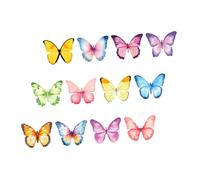 SUPVOX 12 Blocs de Notas Pegatinas Autoadhesivas de Mariposas Acuarela para Oficina y Uso Diario Blocs Portátiles Adhesivo Resistente y Diseño Primaveral Accesorios Prácticos Hogar