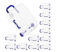 SUPVOX 12 Cajas de Obsequio para Dulces Tipo Maleta Transparentes Azul Oscuro Mini Cajas para Obsequios de Fiesta Decoración para Bodas y Fiestas Contenedores Reutilizables para