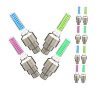 SUPVOX 12 Luces LED para Rueda De Bicicleta Fácil Instalación Alta Visibilidad para Válvula De Neumático Ideal para Conducción Nocturna Aptas para Bicicletas Motocicletas Y Coches