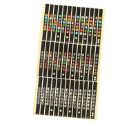 SUPVOX 12 Piezas Escalas de guitarra Pegatina aprender guitarra pegatinas pantalla de lámpara rosa nota del diapasón etiqueta engomada del diapasón mapa etiqueta autoadhesiva apliques