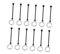 SUPVOX 12 Piezas Establecer Luces De Modelo Mini Farola Pequeña Farola Decoración De Farolas Mini Lámpara De Poste De Luz Mini Luces Luz De La Calle Black Educación Física Color Aleatorio