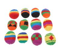 SUPVOX 12 Piezas Handcrafted Multicolor Juggling Bean Bags Soft Kickball For Sensory Play Coordination Development and Group Games In Preschool and Parties