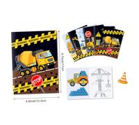 SUPVOX 12 Piezas para Colorear de Camiones de Construcción DIY para Cuadernos de Dibujo Portátiles de Pintura Divertidos para Fiestas de Cumpleaños y Práctica de Dibujo