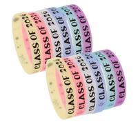 SUPVOX 12 Piezas Pulseras de Silicona Suaves y Amigables Piel para Graduación, Obsequio Adecuado para Estudiantes en Fiestas de Graduación y Día de Clausura