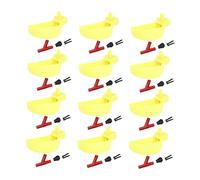 SUPVOX 12 Piezas Unidades Bebedero Automático para Aves Cuenco Agua Grande Alimentador para Perdices y Accesorio para Jaulas Color Aleatorio Color Aleatorio