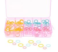 SUPVOX 120 Piezas Agujas Doble Punta Marcadores Crochet Grandes Marcador De Bloqueo Puntada De Bloqueo Anillas De Plastico Para Crochet Suéter Colorido Ferramentas Tejer Encimera