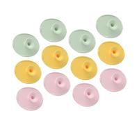 SUPVOX 12piezas Cepillo Masajeador De Cabelludo Para Bebés Exfoliante De Silicona Para Costra Láctea Cepillo De Champú Mango Ergonómico Cuidado Del Cabelludo Del Recién Nacido