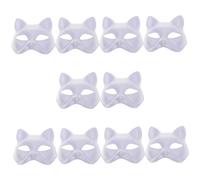 SUPVOX 12Piezas Máscara de Animal para DIY de Máscaras Pulpa para Fiesta de Halloween y Disfraces Máscaras para Pintar y Decorar Accesorios de Carnaval