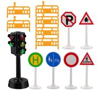 SUPVOX 13 Piezas Juguetes de Semáforo Luz de Carretera de Juguete de Lámpara de Señal para Simulación Didáctica Accesorio de Utilería para Modelo de Escena