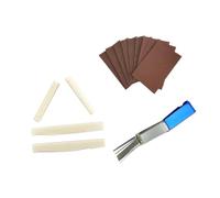SUPVOX 14 Piezas herramientas de reparación de guitarra archivo de nuez archivos de nueces tuerca archivo guitarra herramienta de pulido de guitarra papel de lija