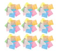 SUPVOX 150 Hojas de Papel Cuadrado de Origami Iridiscente de 10 Cm, Papel Decorativo Purpurina en 10 Colores, Cartulina de Colores para Manualidades, Bricolaje y Proyectos Creativos