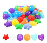 SUPVOX 150 Piezas Bolas de Resistentes para Bolas con Diseño de Estrella y Corazón Parque Infantil y Fiesta
