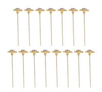SUPVOX 15piezas Alfileres para Flores Broche de Flores de Gemas de Imitación Hecho Mano Elegante Alfiler Floral para Ramillete Accesorio Decorativo para Bodas y Alfileres para Disfraces