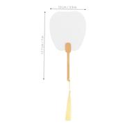 SUPVOX 16 Piezas Abanicos Infantiles Blanco Abanicos Portátiles para Manualidades DIY Perfectos para Pintura Caligrafía y Decoración de Fiestas Suministros Artísticos