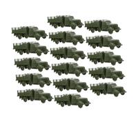 SUPVOX 16 Piezas Camiones Militares Miniatura Decoración para Arena para Vehículos de Plástico Realistas