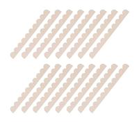 SUPVOX 16 Piezas Moldura de Madera Festoneada sin Acabado, Molduras Decorativas Beige, 20x2x0,3cm, Borde Festoneado, para Armarios y Estantes, Manualidades DIY para Dormitorios y