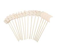 SUPVOX 16 piezas Varitas de Madera para Hadas sin Terminar Palitos Creativos para Manualidades DIY Accesorios para Disfraces Infantiles Bastones Sólidos y Lisos para Fiestas y