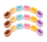 SUPVOX 18 Piezas De Minicestas para Hacer Tú Mismo Cestas para Jardín De Hadas Accesorios para Casa De Muñecas Cestas De Flores Accesorios De Cocina para Casa De Muñecas De