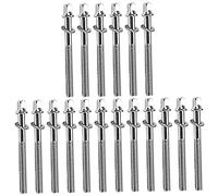 SUPVOX 18piezas Tornillos De Tensión Para De Jazz De Accesorios De Percusión Para Kit De Batería Repuestos Duraderos y Fáciles De Instalar