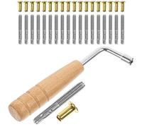SUPVOX 1juego Accesorios Para Arpa Lira Clavos De Afinación y Llave De Herramienta De Reemplazo Para Afinar Instrumentos Musicales