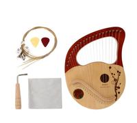 SUPVOX 1juego Arpa De Portátil De Cuerdas Para Principiantes Instrumento Musical Estilo Antiguo Cuerpo Para Aprender y Practicar Música