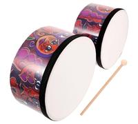 SUPVOX 1juego Bongos Educativos Para Niño Niña Con Baquetas Instrumento De Percusión Para Principiantes De Años Portátil Uso Interior y Exterior Desarrollo Musical y Rítmico